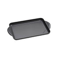Satin Black Rectangular Cast Iron Grill Pan H73367