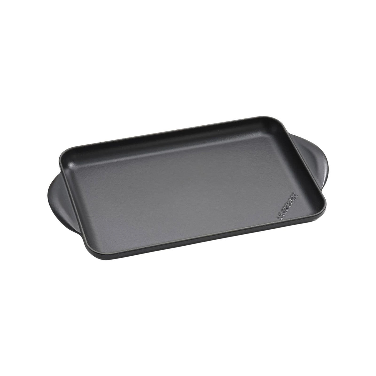 Satin Black Rectangular Cast Iron Grill Pan H73367