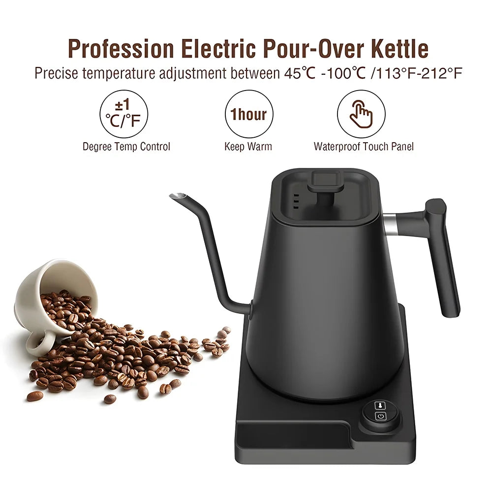 Electric Kettle Temperature Control Pour-Over Kettle 1.0L S2603