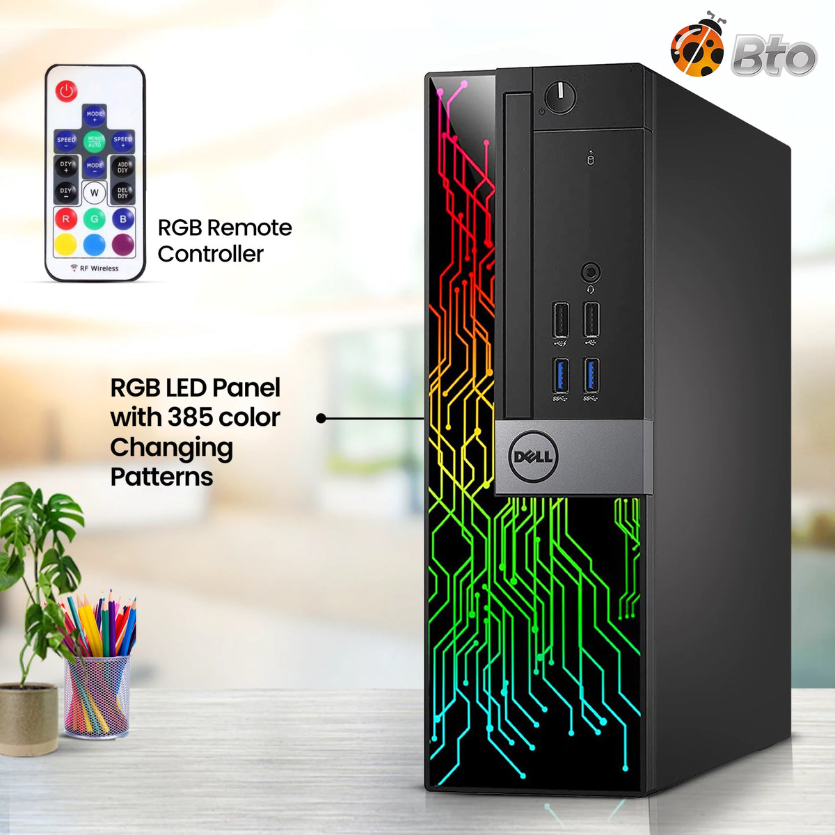 Restored Gaming Desktop PC, Intel Core i7, 16GB DDR4 Ram, 256GB SSD + 1TB HDD L6767