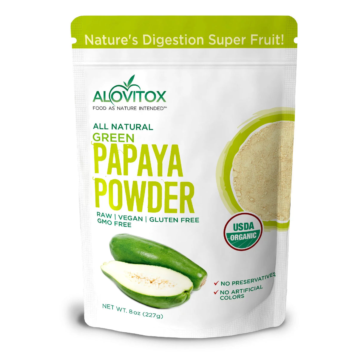 Organic Green Papaya Powder 8oz W5948