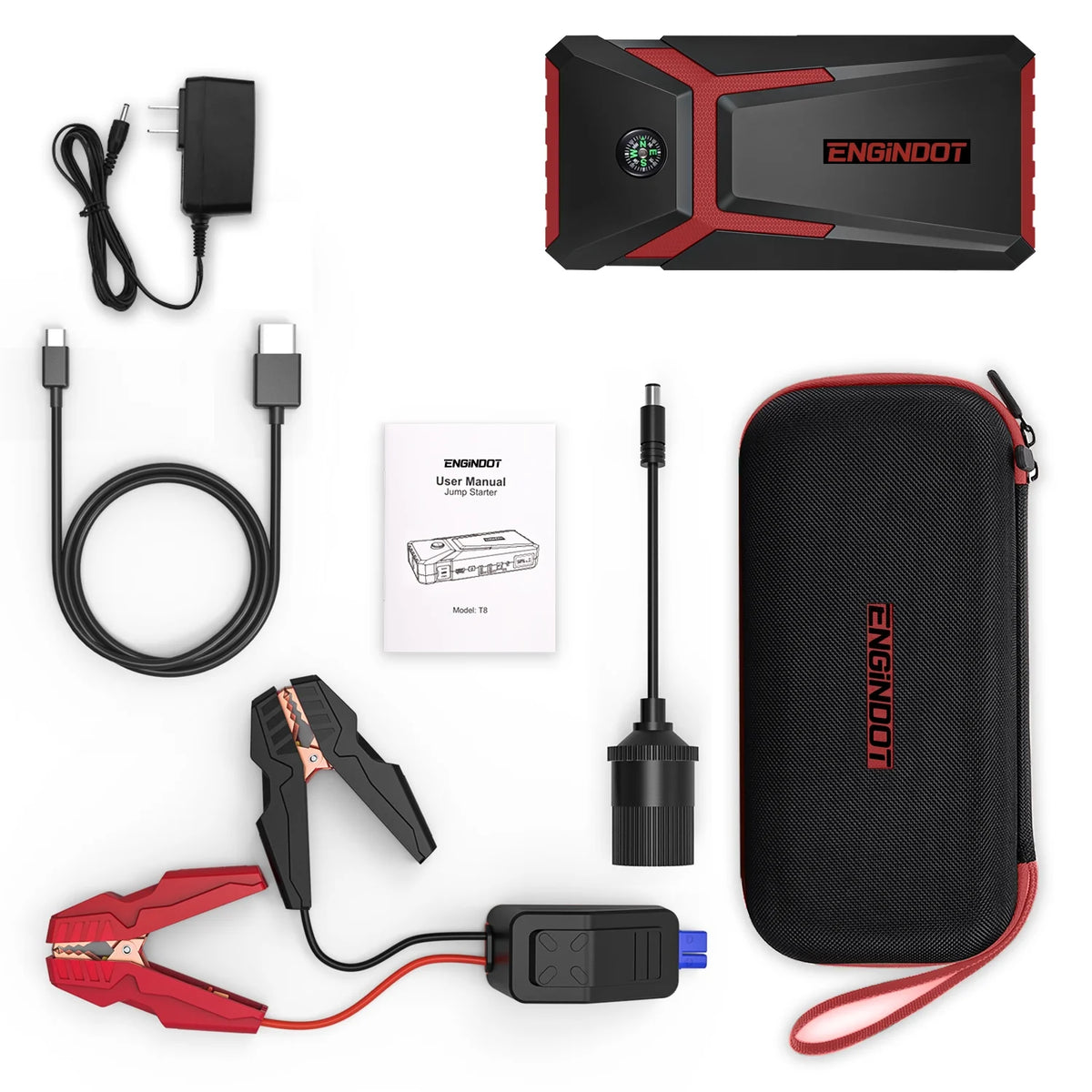 800A Peak 18000mAh 12V Jump Starter with LCD Screen L415