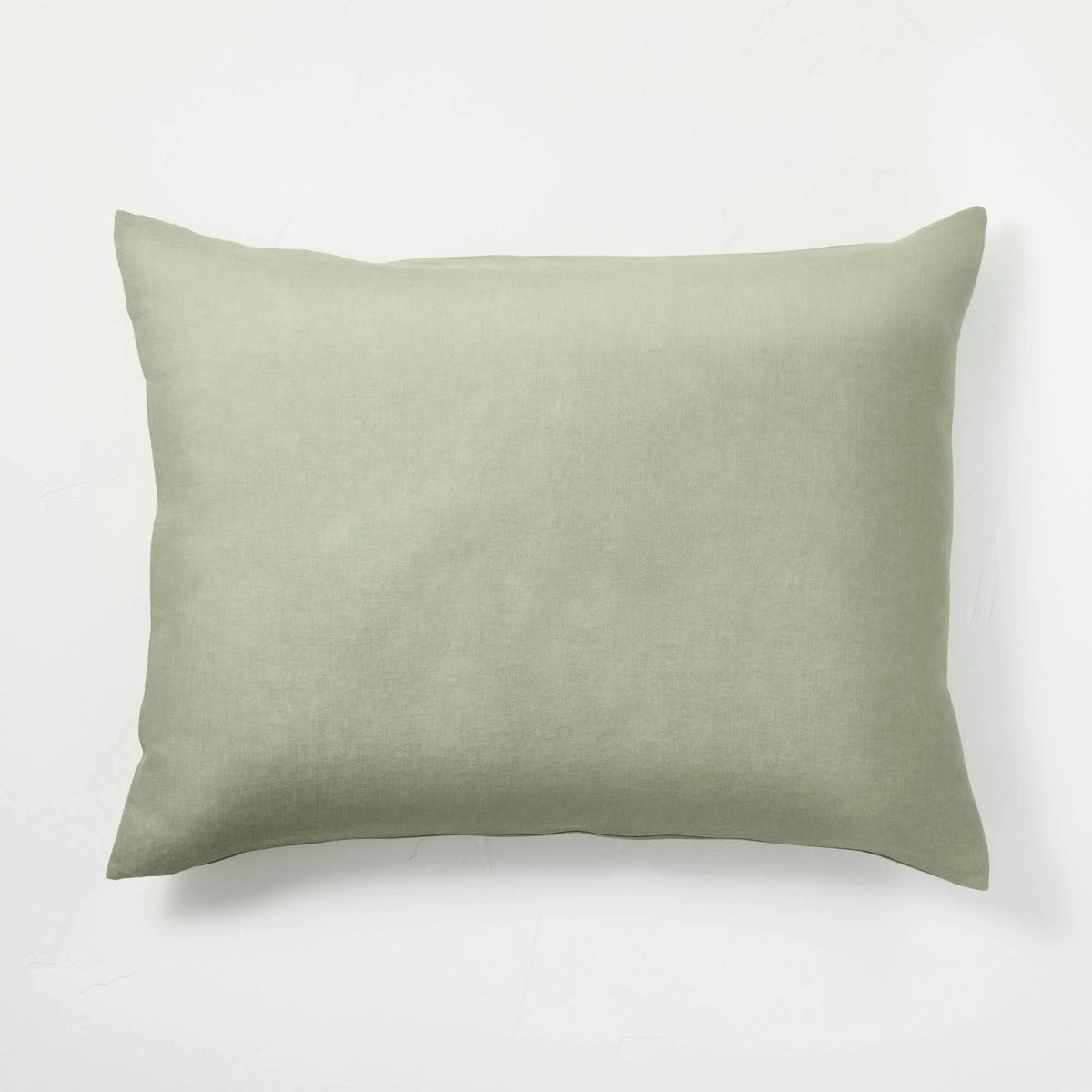 Sage Green Linen Duvet and Sham Set T9422