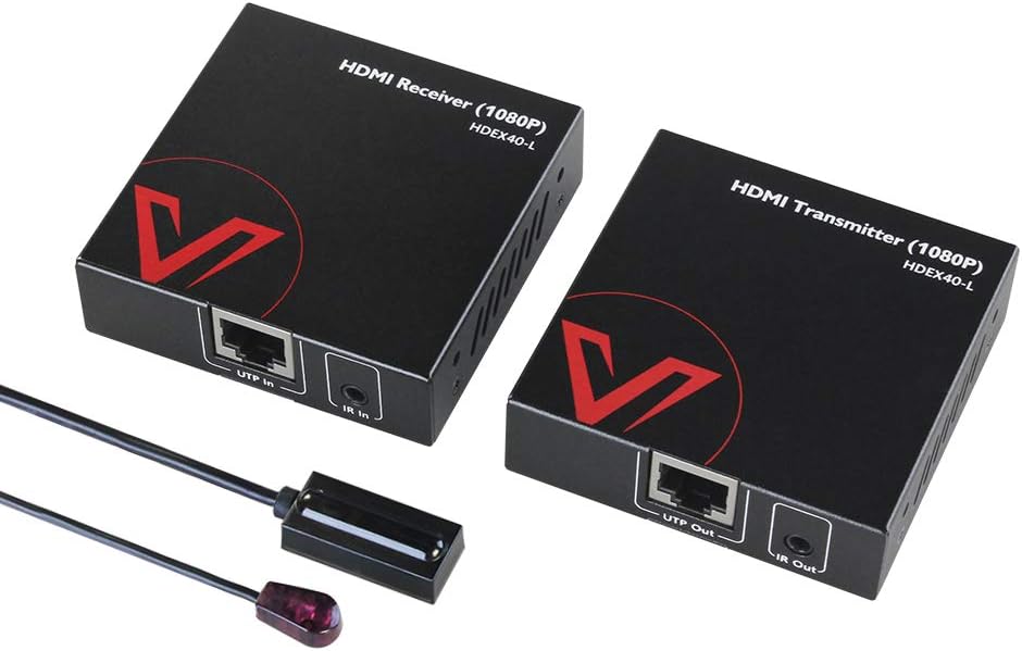 HDMI Extender over Cat5e/6/6a/7 up to 1080P@60Hz 164ft with IR Remote Control G30489