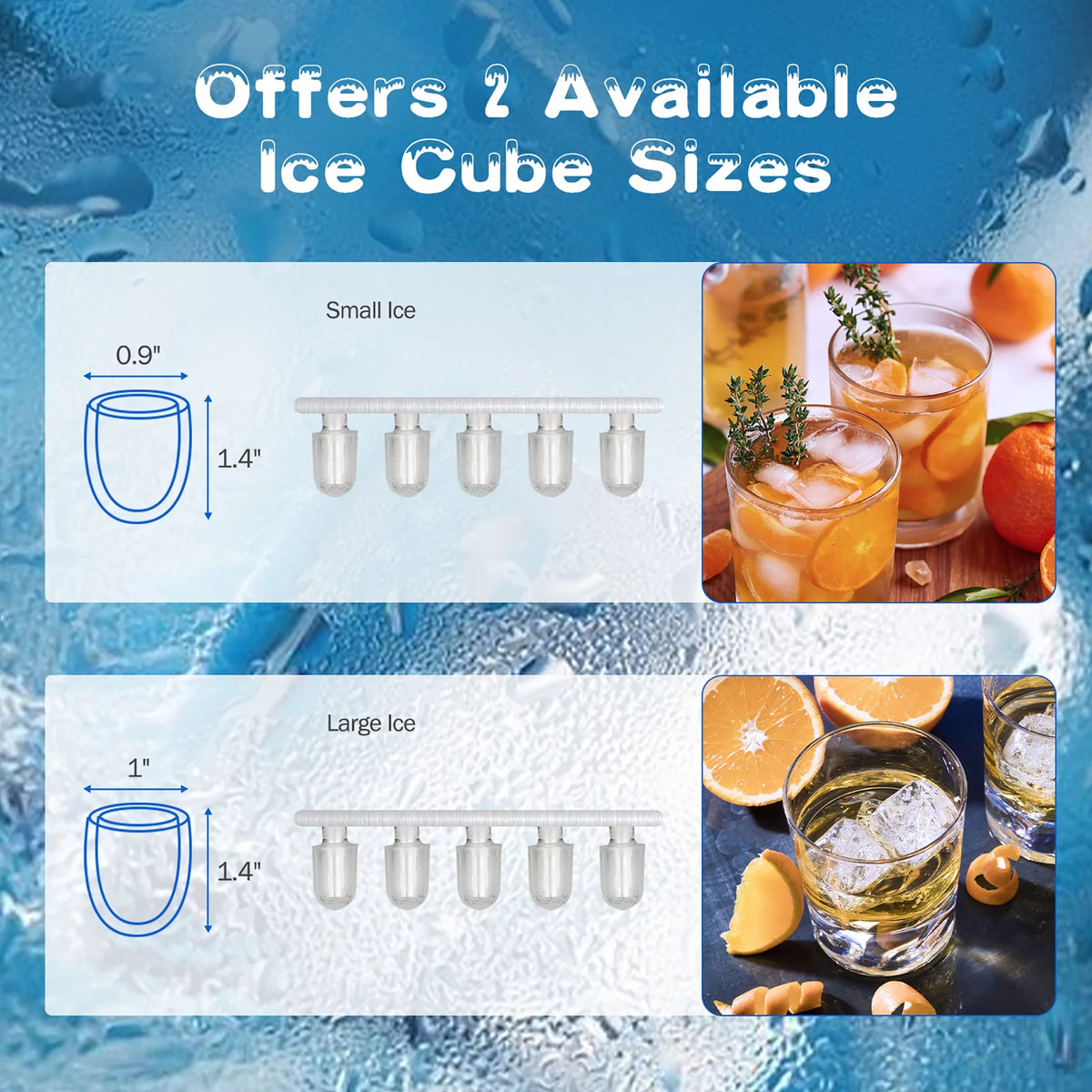 Countertop Ice Maker Self-Cleaning Black W172283