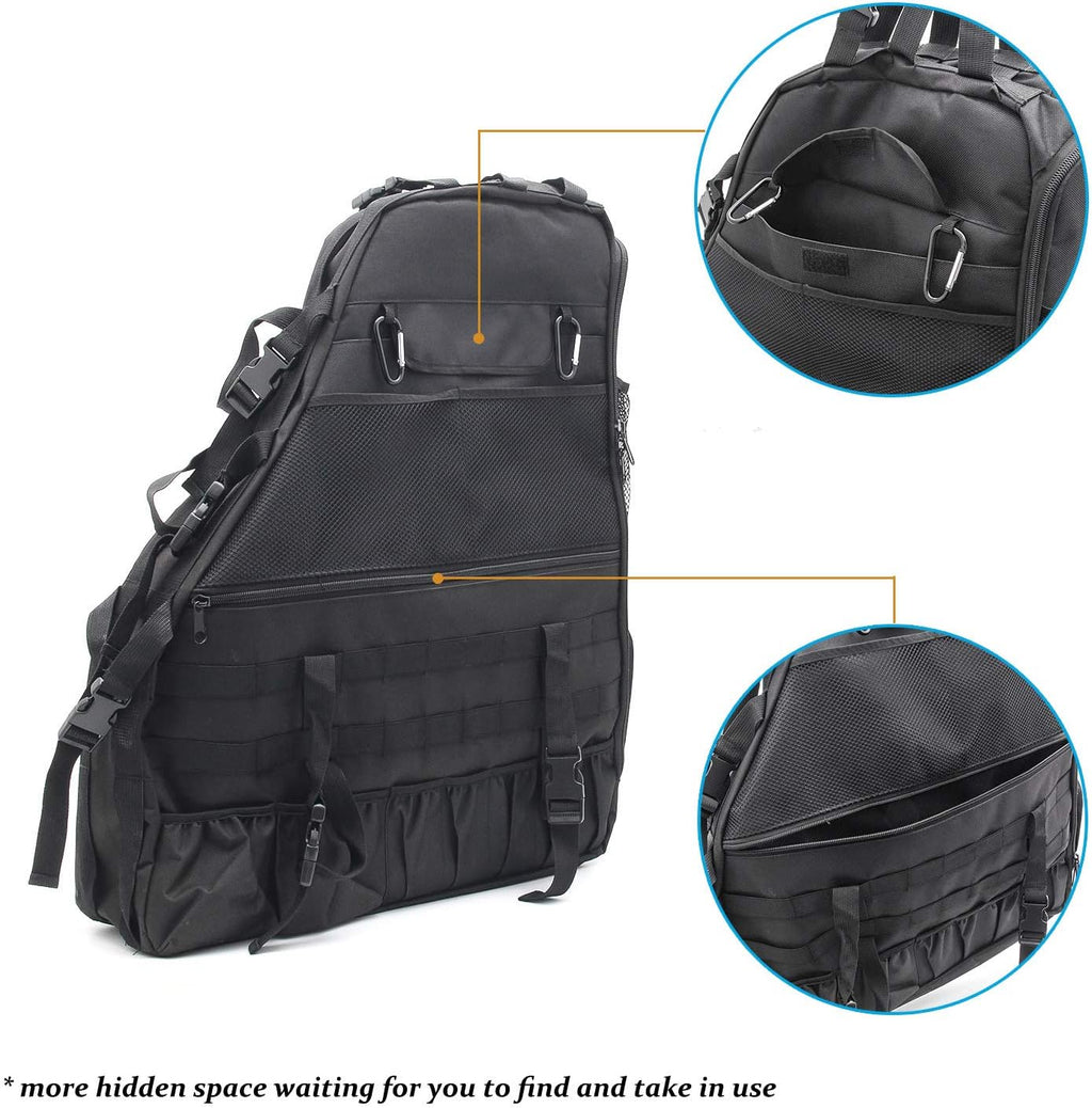 Roll Bar Storage Bag Multi-Pockets Saddle Bag Organizer W73783