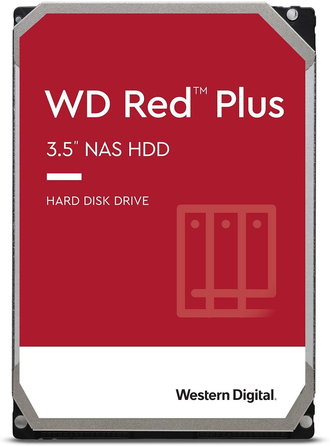 8TB WD Red Plus NAS Internal Hard Drive HDD - 5400 RPM, SATA 6 Gb/s, CMR, 256 MB Cache, 3.5 B8600