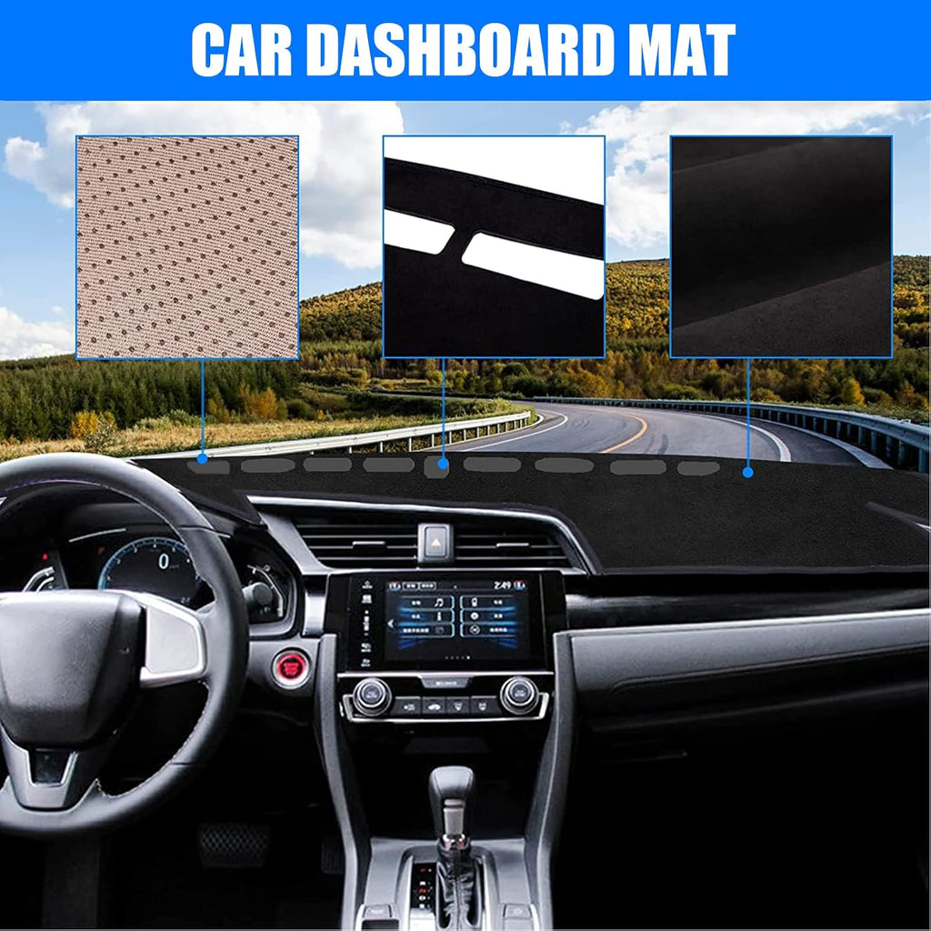 Black Custom Fit Dashboard Cover for Jeep Grand Cherokee 2011-2021 S593