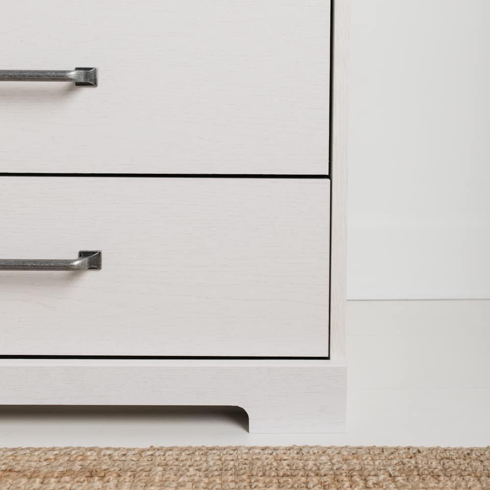 White 5 Drawer Wood Chest K4797