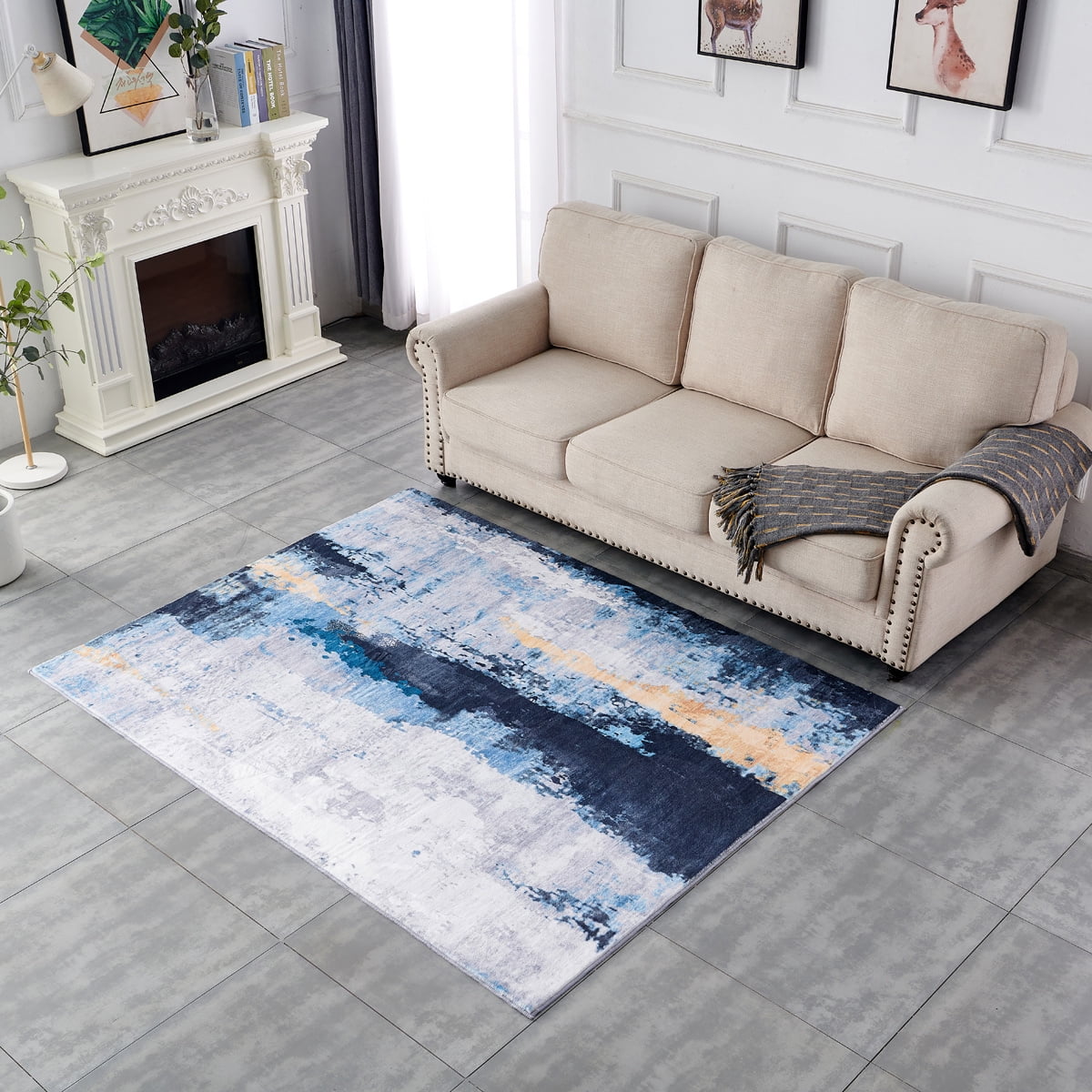 Abstract Design Area Rug D3243