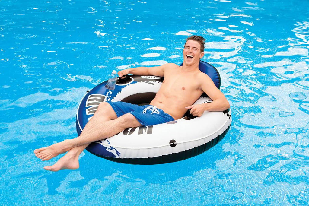 Inflatable 2 Person Float (2 Pack) + Single Tube W97179