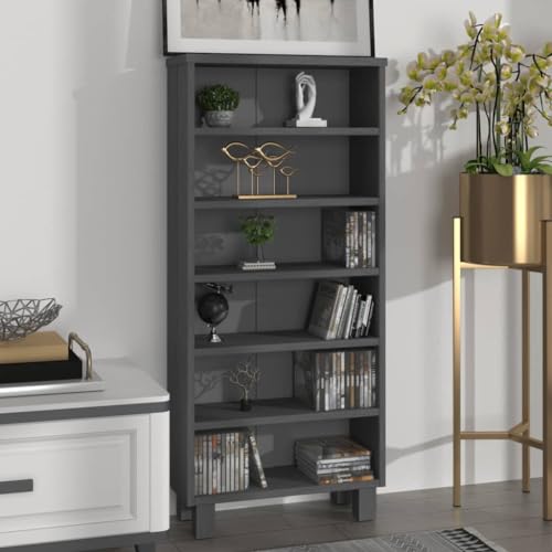 Light Gray Solid Wood Pine Media Cabinet H544863