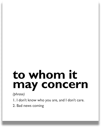 11x14 unframed typography wall art L46034