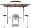 Brown 8x5 Steel Grill Gazebo L65999