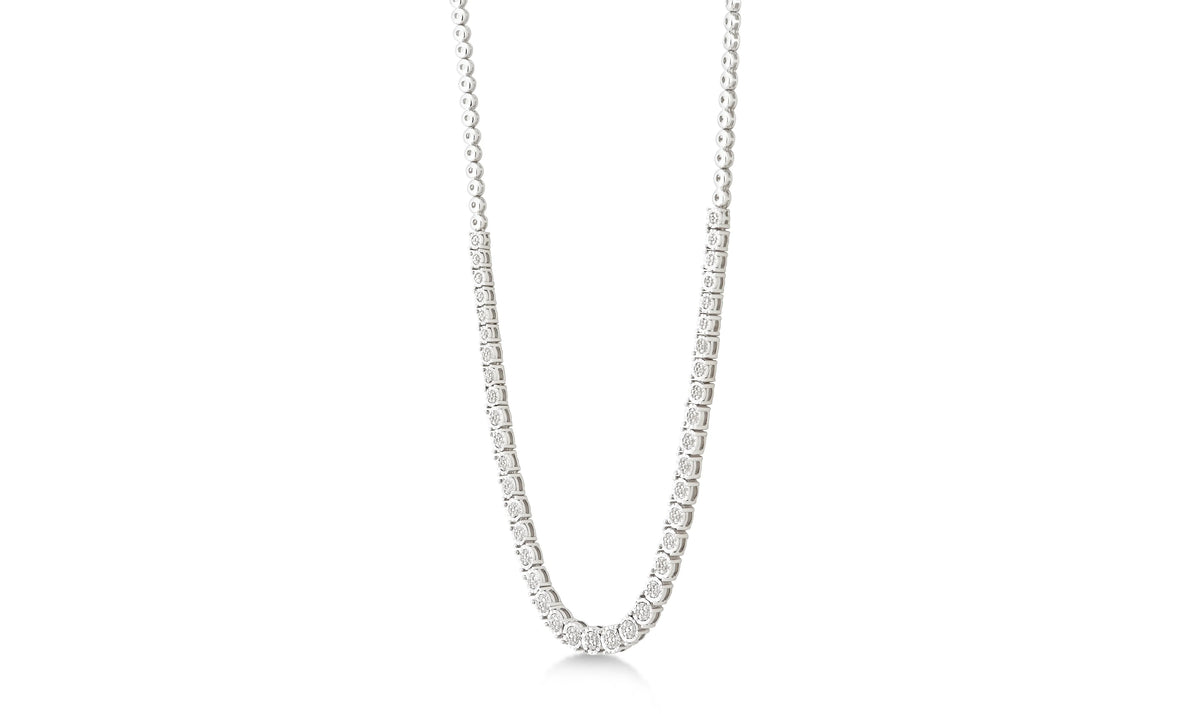 1/3 Carat T.W Diamond Sterling Silver Necklace B646