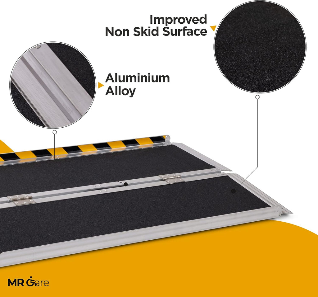 Portable Lightweight Foldable Wheelchair Ramp with Handle 4FT Y852929