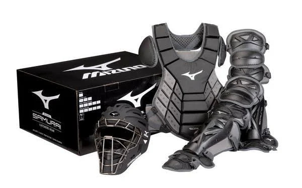Adult Baseball Catcher's Gear Set - Black/Grey O5030