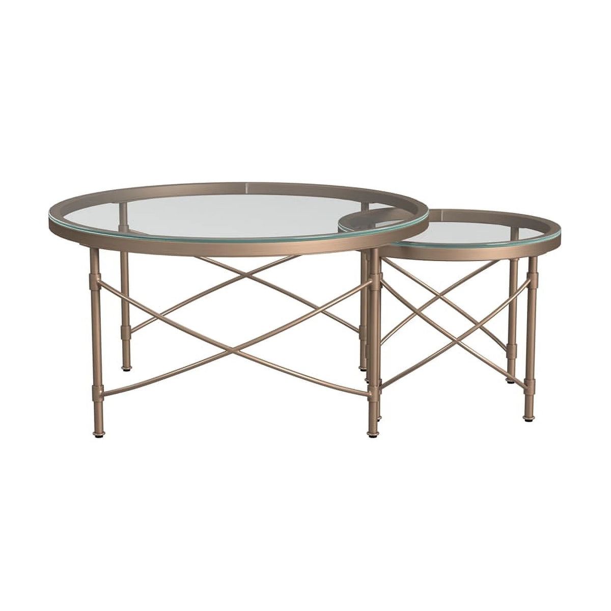 Antique Gold Round Cocktail Table P40148