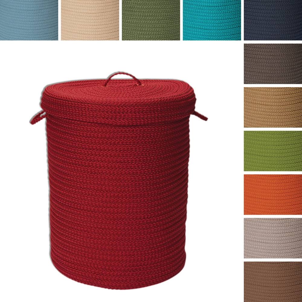 Textured Lidded Storage Hamper V85785
