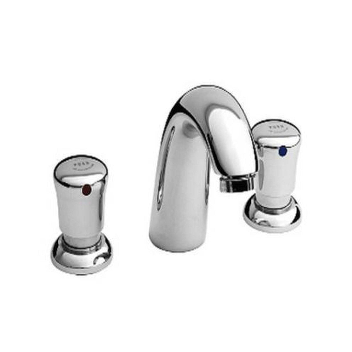 Polished Chrome Metering Widespread Faucet H6482
