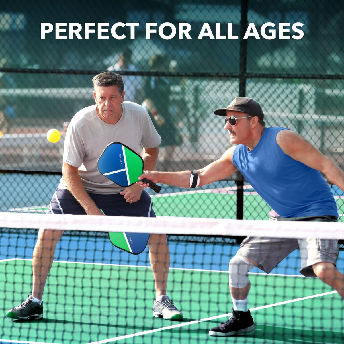 Pickleball Paddle Set of 2 with Balls and Carry Bag R77516