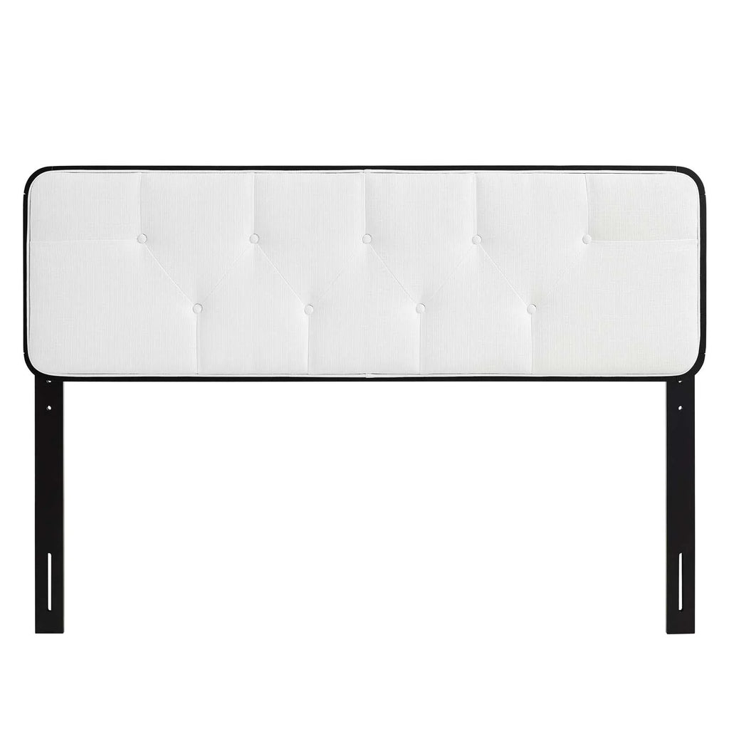Tufted Twin Fabric and Wood Headboard P505
