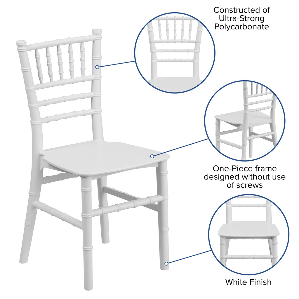 White Resin Chiavari Chair N20119