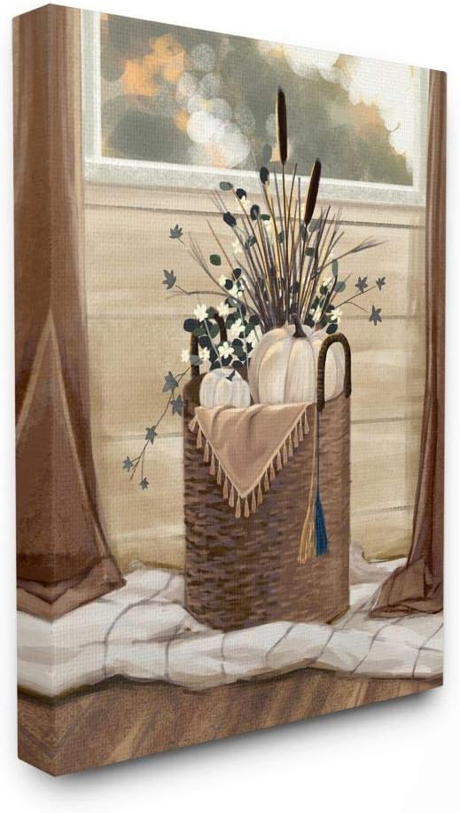 Autumn Basket Canvas Wall Art, 16 x 20 K232751