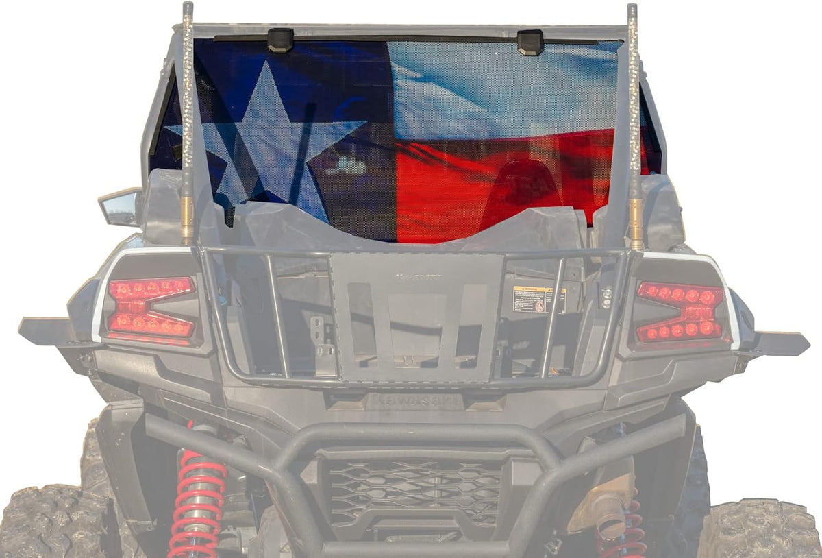 Rear Windshield 1/4 Thick Polycarbonate Lightly Tinted Q8059