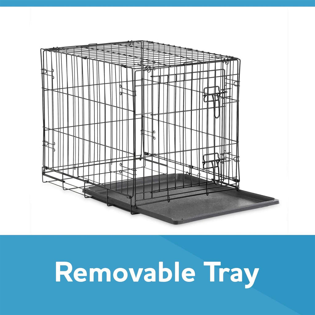 Double Door Folding Wire Dog Crate with Divider Q448