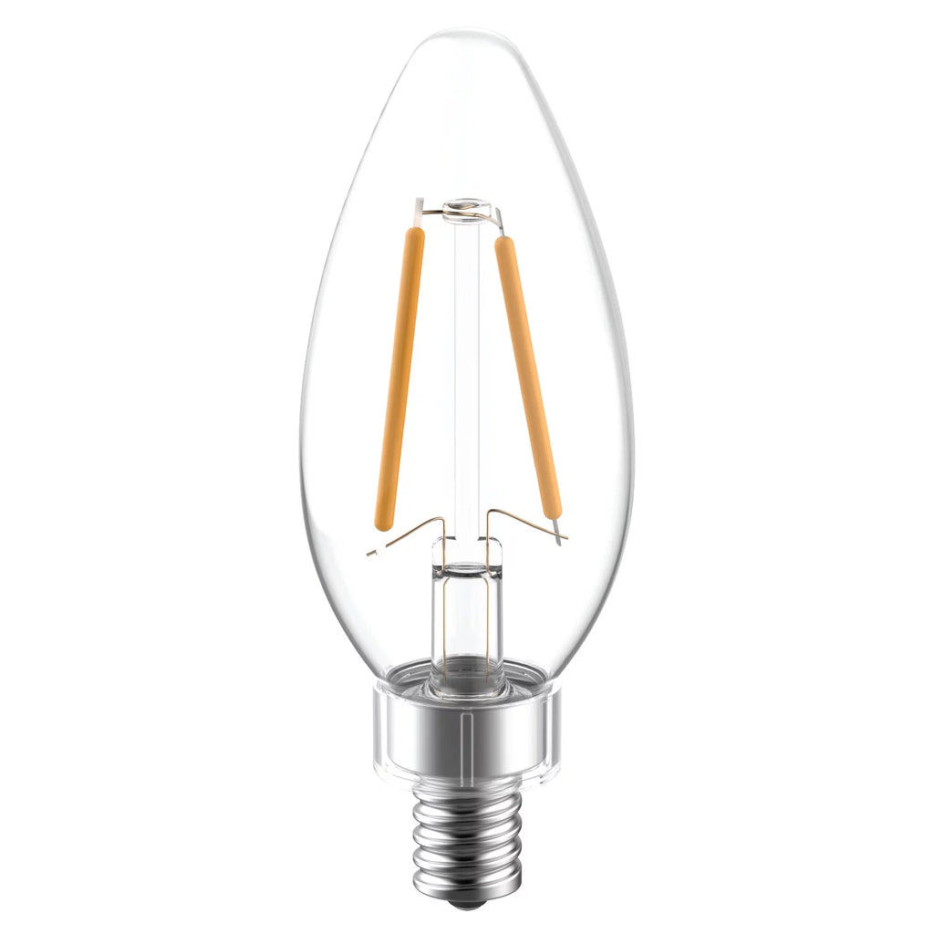 LED Decorative Light Bulbs 40 watts Eqv Candelabra Base 2pk G188986
