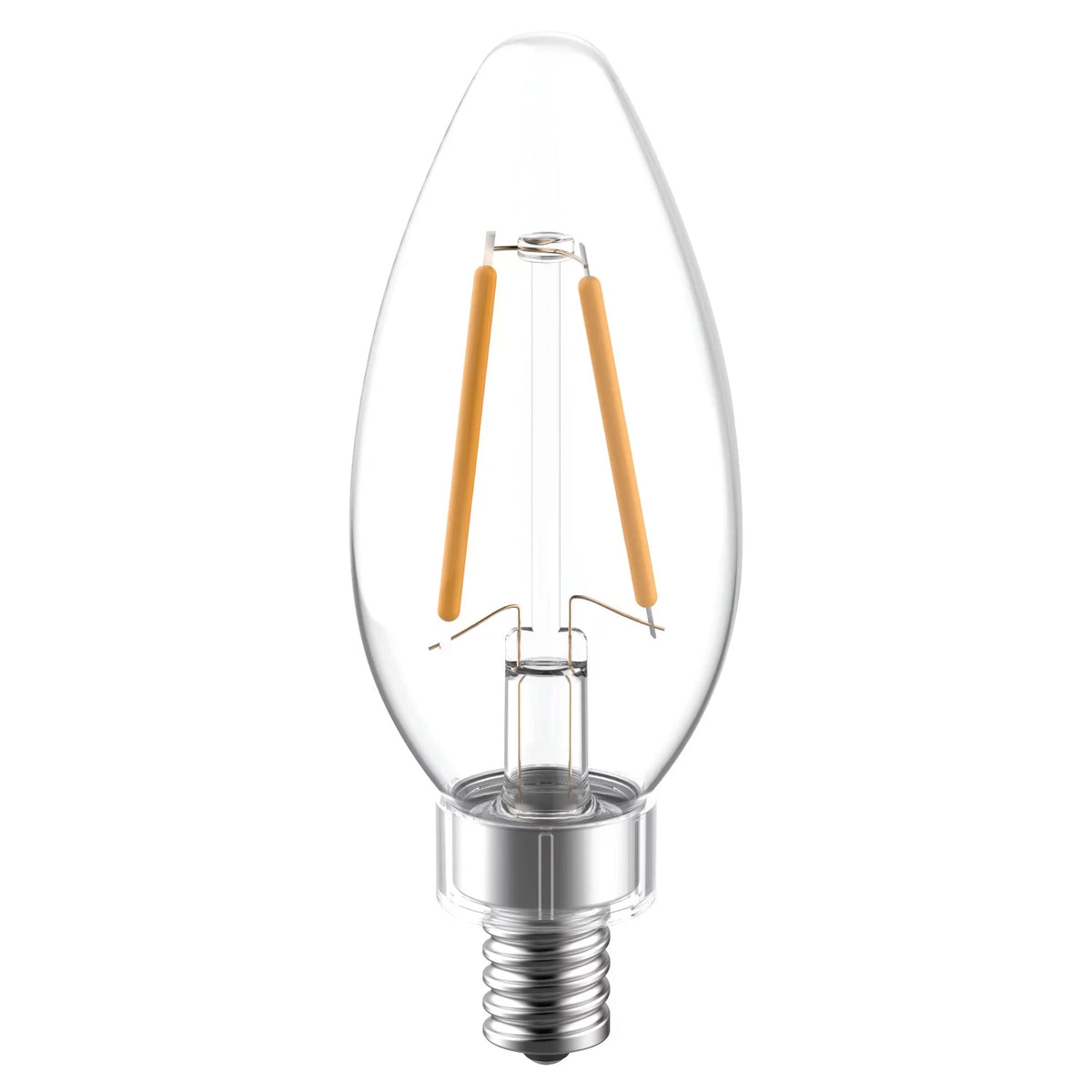 LED Decorative Light Bulbs 40 watts Eqv Candelabra Base 2pk G188986