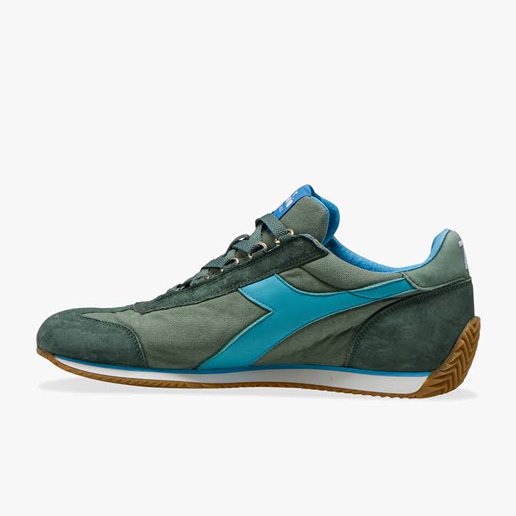 Canvas Stone Wash Green Sneakers K264