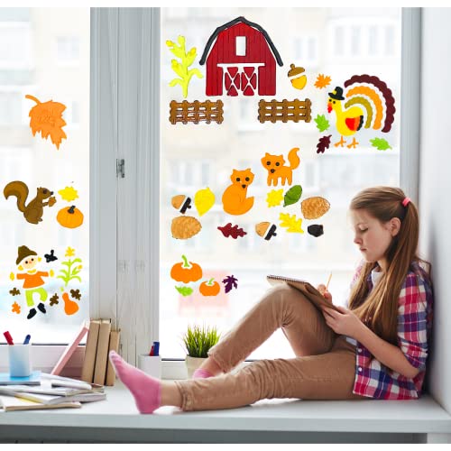 Winter Gel Cling Stickers for Windows and Mirrors, 6 Sheets F24781