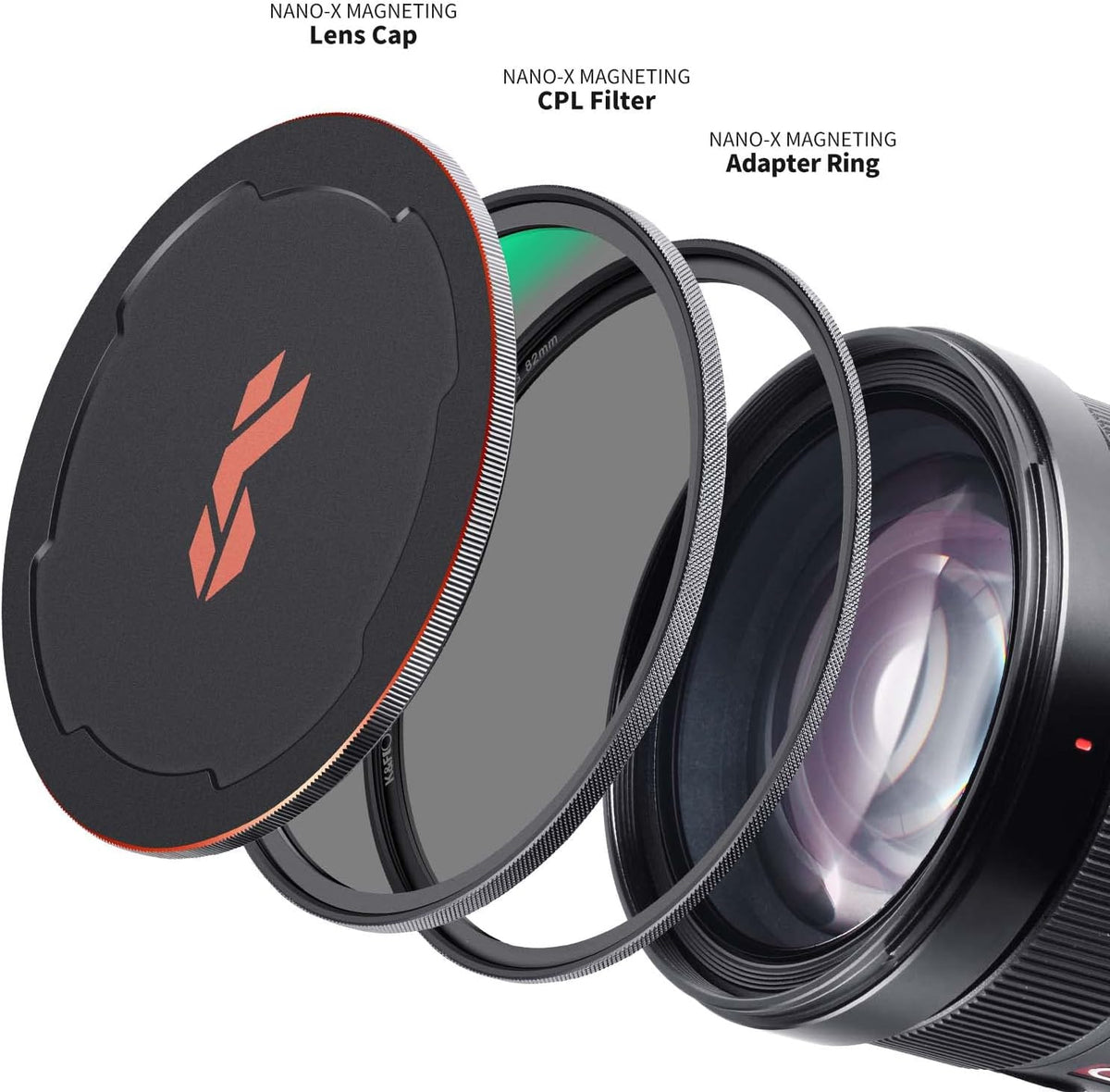 55mm Circular Polarizing Filter Kit with Adapter Ring and Lens Cap T17080