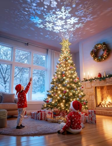 Christmas Tree Topper Lighted Silver Snowflake W948212