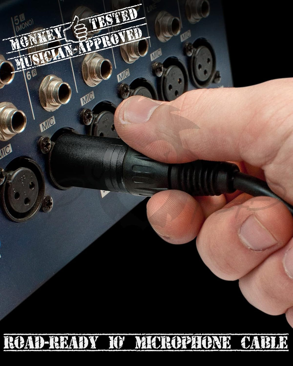 16-Channel Unpowered Mixer with TRS Cable, XLR Cable, Adapter and Microfiber Cloth R638509
