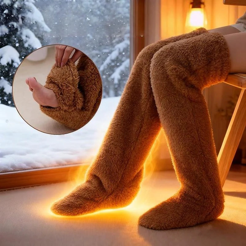 High Fuzzy Long Socks B270
