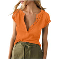 Deep V Neck Ribbed Knit T Shirts C910966
