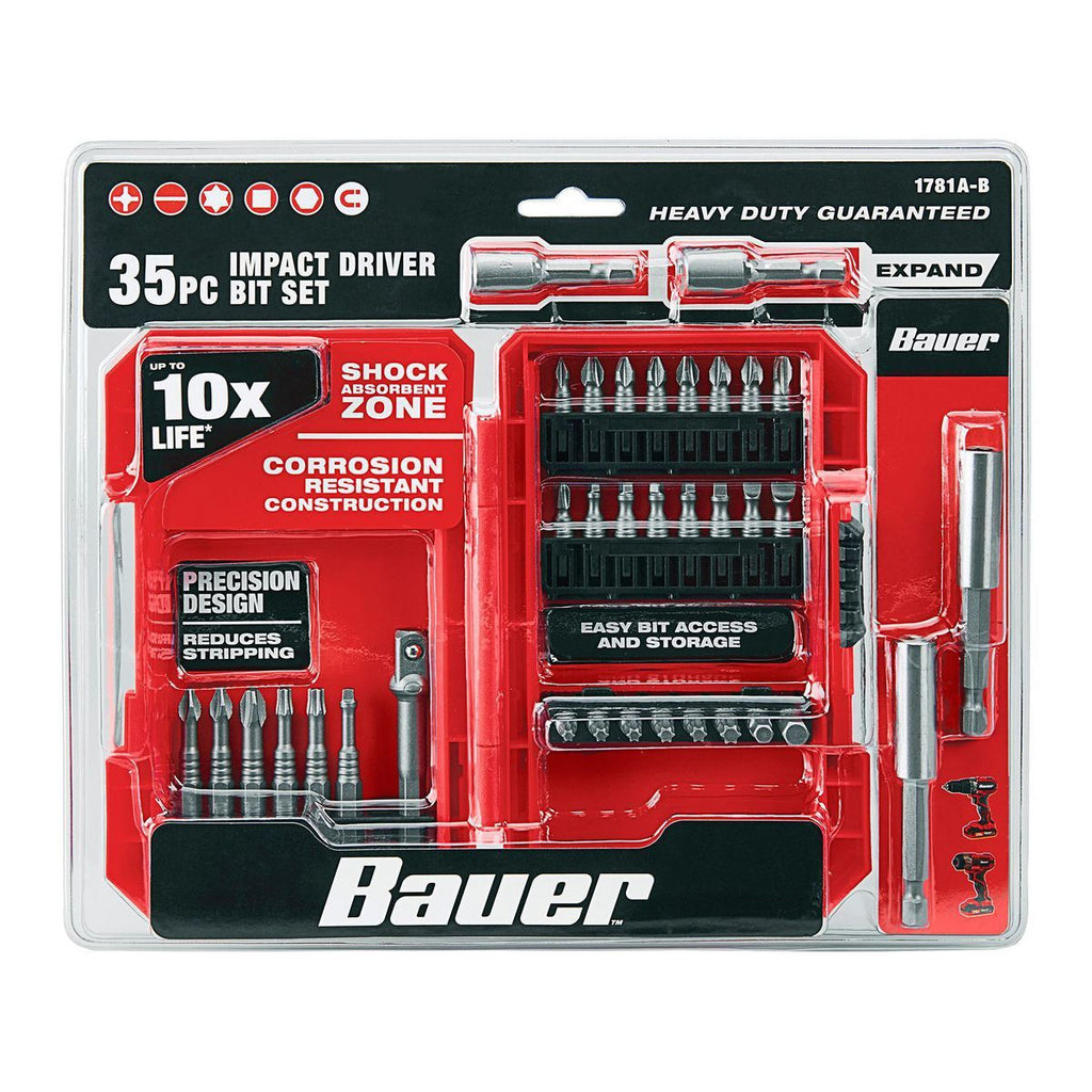 Impact Drill and Driver Bit Set, 35-Piece M39528