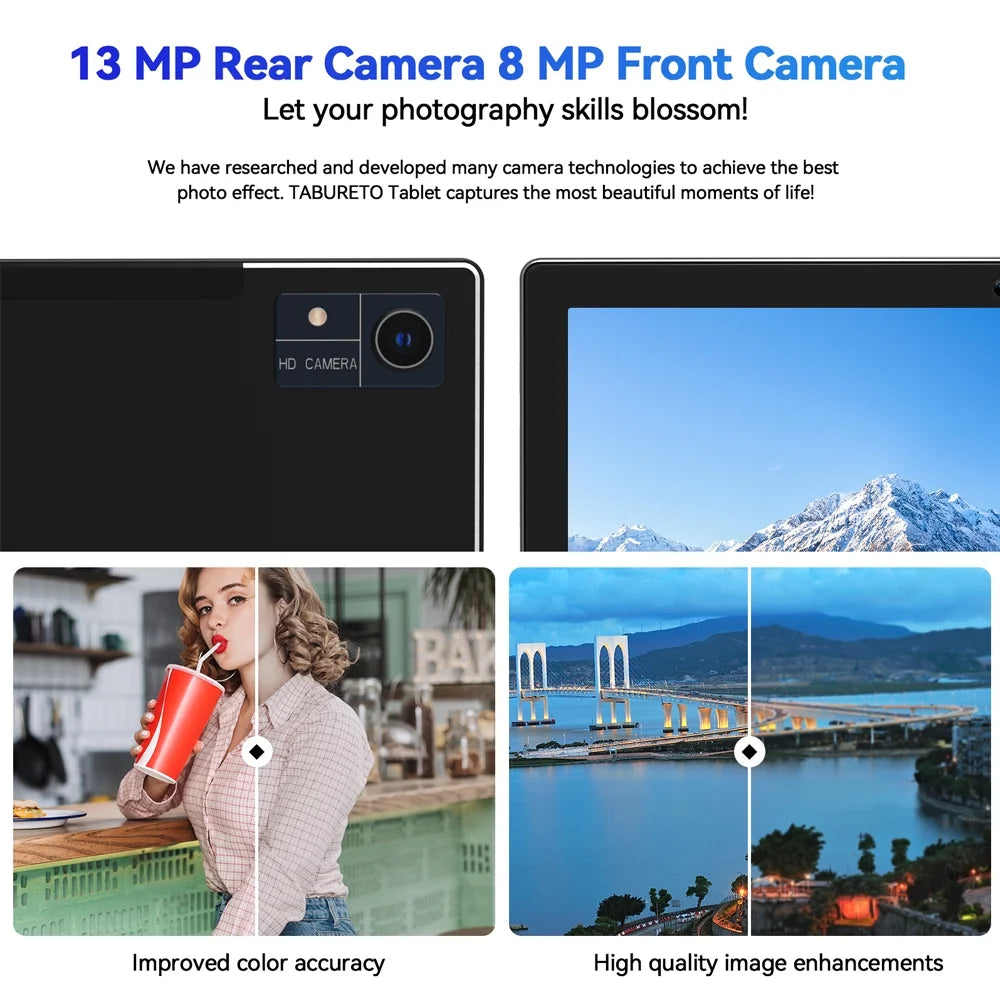 10.1 inch Android Tablet, 128GB ROM B3576