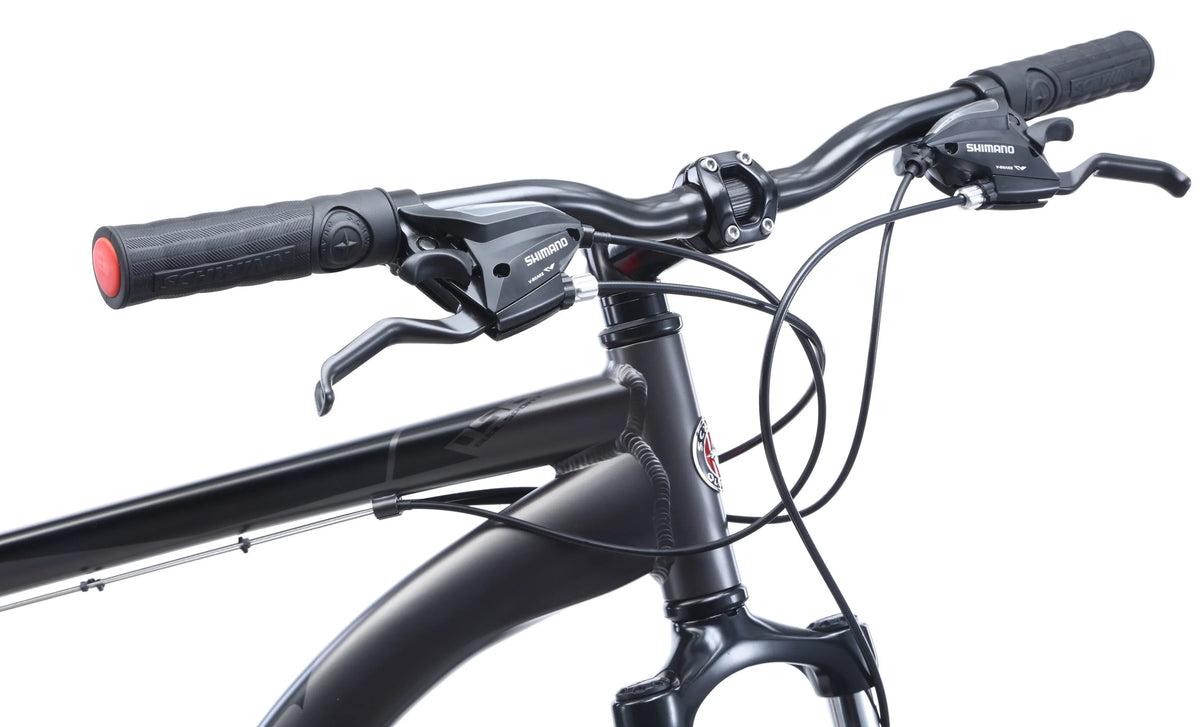 Hybrid Bike 700c Wheels 21 Speeds Mens Frame Grey C389523