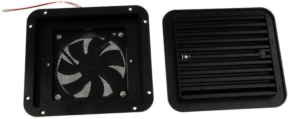 12V One-Way Ventilation Fan for Car RV Van (Black) F7293