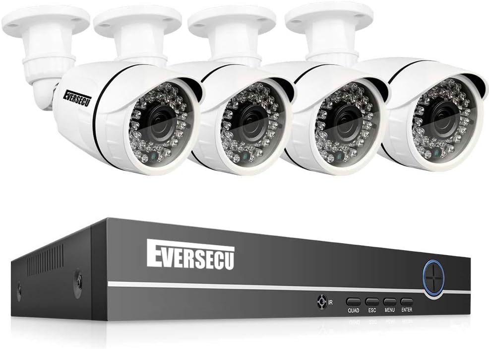 8 Channel Wired Security Camera System 1080P DVR with 8 Weatherproof Cameras X22530