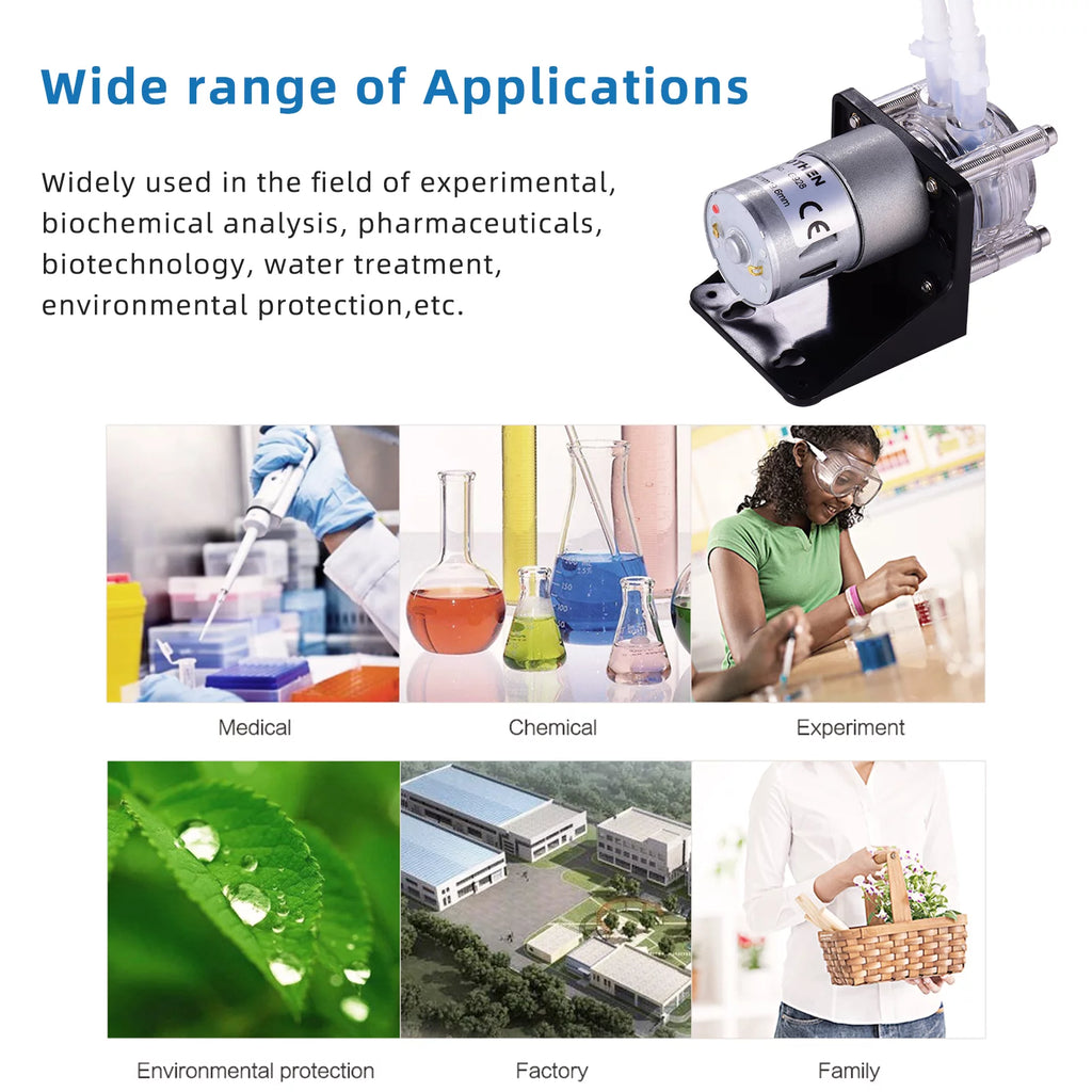 DC 12V Peristaltic Pump with Silicone Tubing Y170