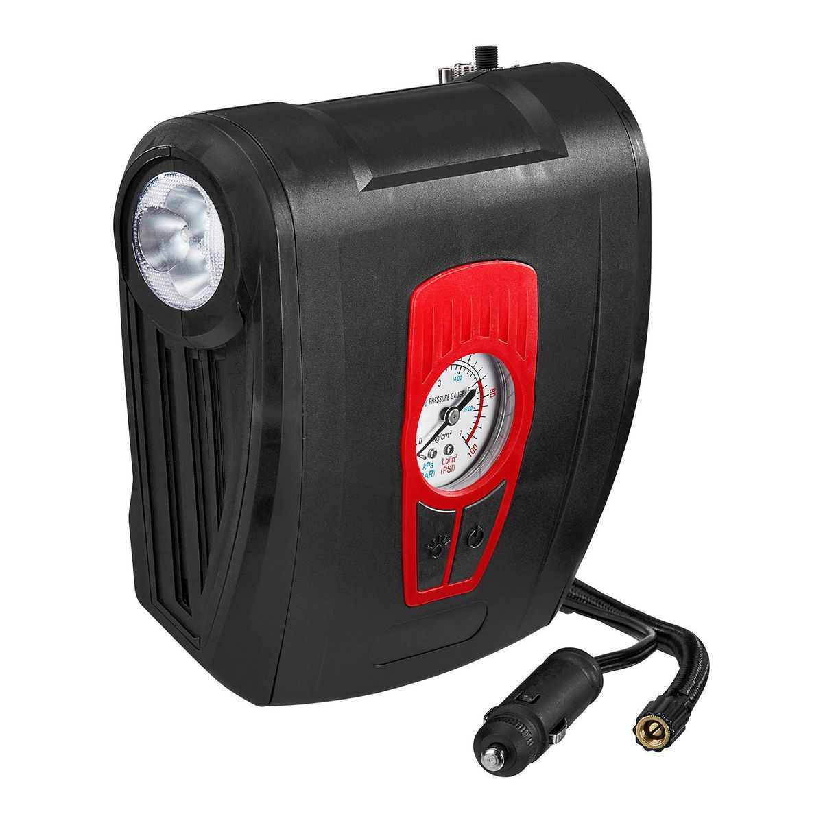 12V Portable Tire Inflator with LED Light A367