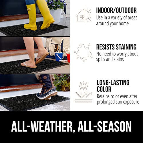 Gray Diamond 17x29 Natural Rubber Doormat D845209