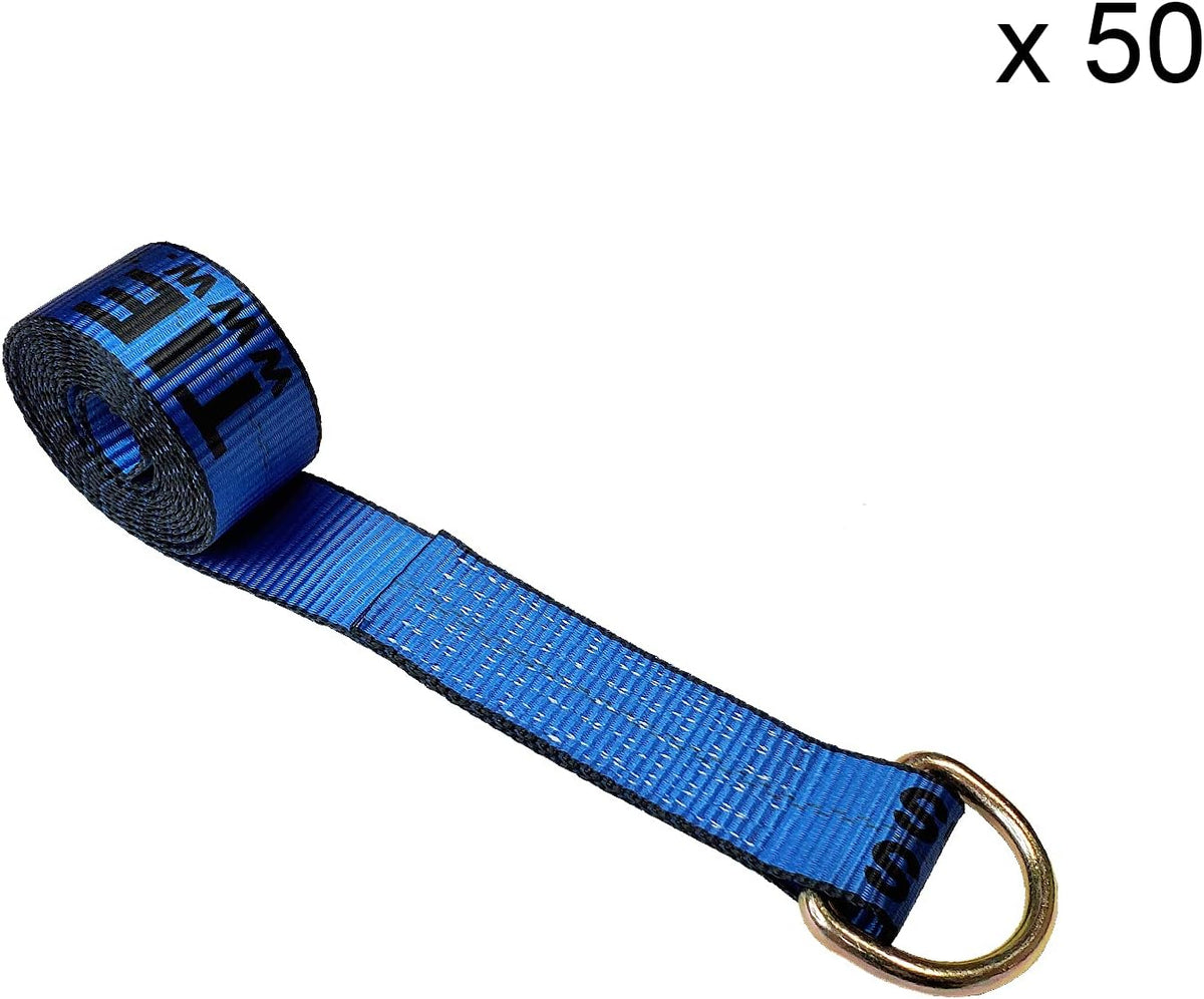 2” x 10’ D-Ring Lasso Strap (Blue, 6 - Pack) X281180