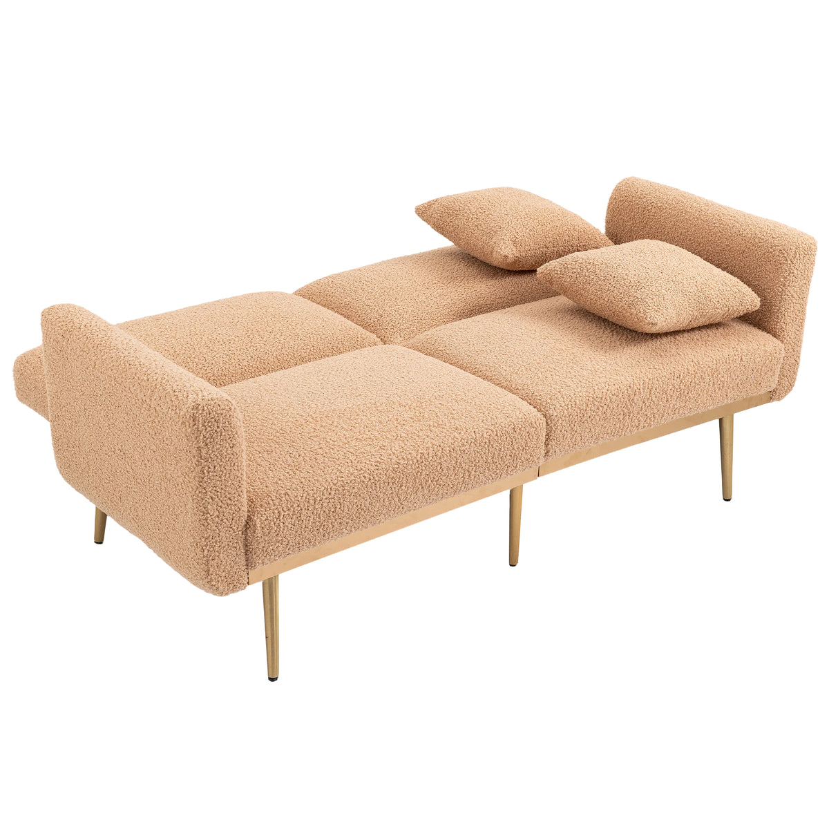 Velvet Sofa with Metal Feet G42889