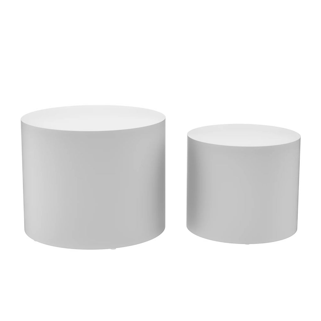Set of 2 MDF Side Table Coffee Table End Table Nesting Table Z5018